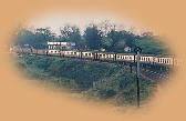 The Lunatic Express - Mombasa to Nairobi train at dawn heading towards Nairobi.